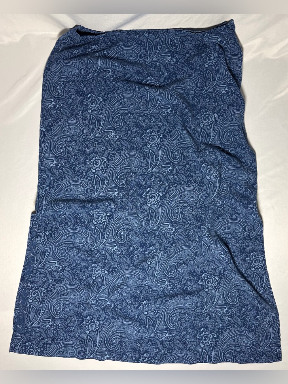 Liz Claiborne Lizwear Vtg 90s Paisley Flowy Skirt Women's 14 Festival Boho Blue